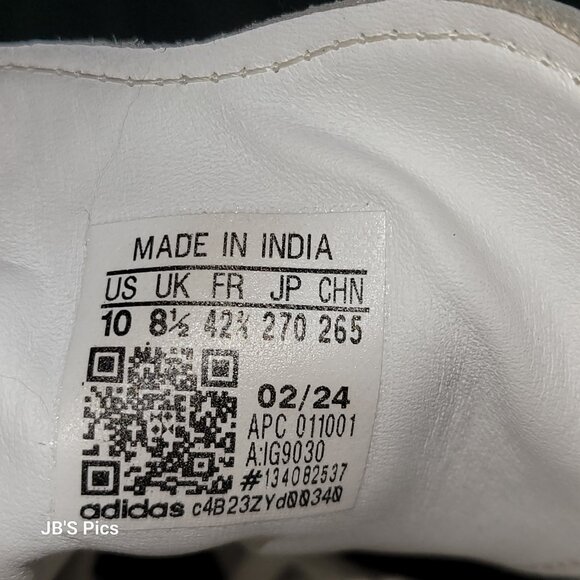 Adidas Samba OG Originals Cloud White Core Black Gum IG9030 Womens PREOWNED - Picture 2 of 16